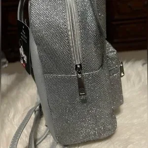 Disney Mickey Mouse Silver Glitter Backpack NWT s-l400.jpg main image 4